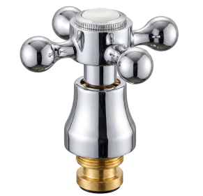Robinet quart de tour en laiton avec poignée croisée, broche de rechange pour robinets d'eau