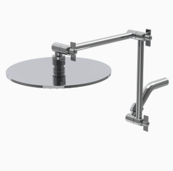 Bras de douche denté à double articulation