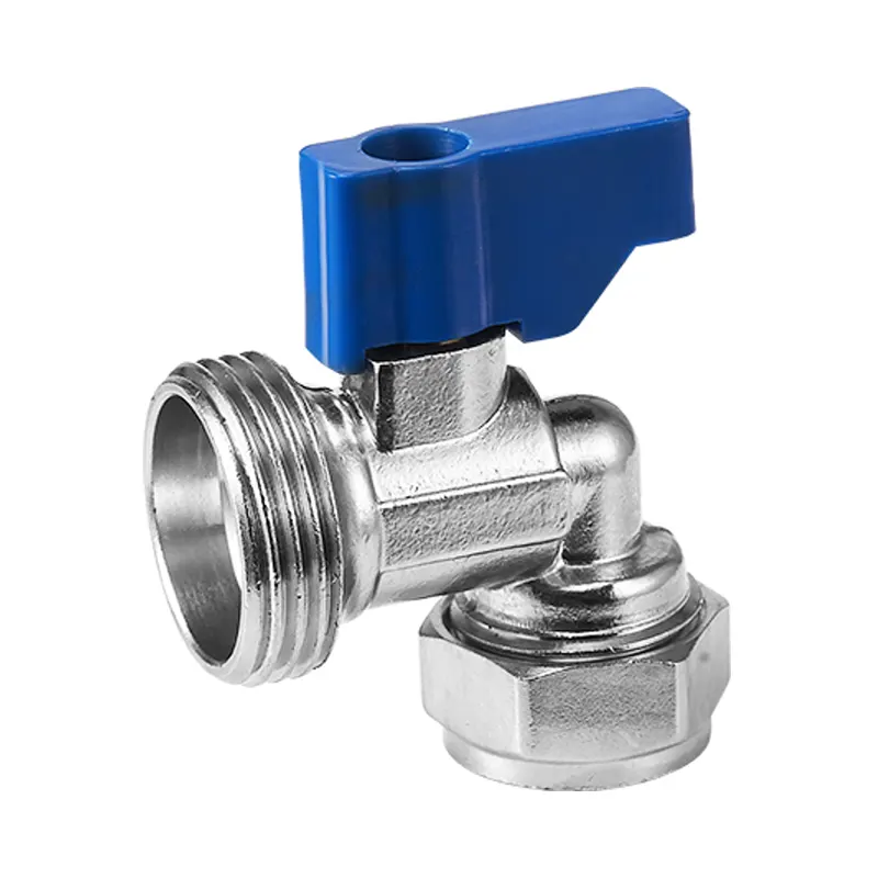 Robinet à bille aluminium-plastique à filetage extérieur 90°