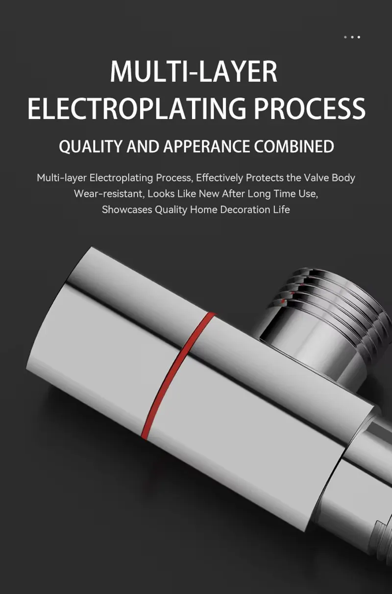 Electroplated Brass Angle Valve Electroplated Brass Angle Valve