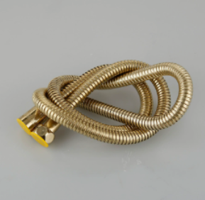 Tuyau de douche en acier inoxydable multi-tailles, tube extractible en EPDM antidéflagrant pour pulvérisateur de bidet et vanne d'angle de toilette