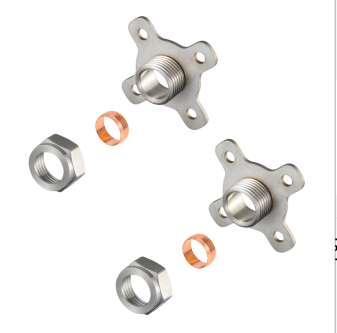Kit de montage de vanne de douche en acier inoxydable, ensemble de supports de mélangeur thermostatique de Style britannique